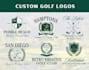make hand drawn golf logo for your company