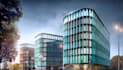 create 3d rendering for mixed use buildings, hotel renovation, office complex