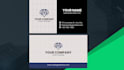 professional business card design modern and customizable