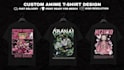 create a custom anime tshirt design for you