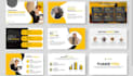 redesign clean, improve branded business powerpoint presentation