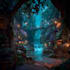 draw cinematic game environment background art
