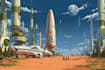 draw sci fi illustration and sci fi sci fi illustration