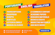 translate portuguese and english manually