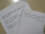 handwrite notes, letters or assignments