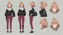 draw anime character design sheet