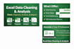do excel data cleaning, pivot tables, dashboards and reports