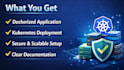 dockerize and deploy your app on kubernetes AWS or azure