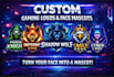 design professional streaming overlays and streamer graphics