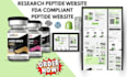 fda compliant peptide website research peptide site with processing integration