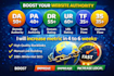 increase website metrics da pa dr ur tf and cf safely