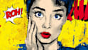 draw a retro pop art roy lichtenstein style