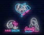 do 3 custom neon logo in 1 hour