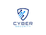 make security protection crypto shield cyber logo design