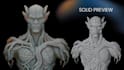 sculpt 3d model for 3d printing, toys, action figure, dnd character, and render