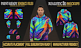 custom hoodie designs with 3d mockups and sublimation ready