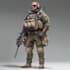draw 2d game art military character design