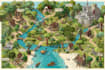 create event, tourist, and fantasy map illustration
