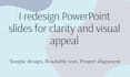 design a clean powerpoint or google slides presentation