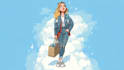 do a digital cartoon illustration