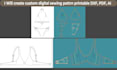 make digital sewing pattern, printable dxf PDF ai
