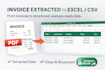 extract invoice data from PDF to excel with hundered percent accuracy