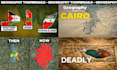 design creative map and geography youtube thumbnails