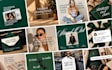 design editable canva brand kit, social media template, instagram branding kit