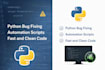 fix python bugs and small automation scripts