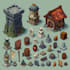 create 2d game art, game UI, game popup, 2d game