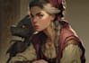 design a fantasy fighter, dark fantasy character concept