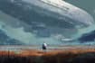 create sci fi character and environment concept art