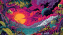 make custom illustration psychedelic trippy artwork