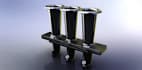 do parametric cad design,intake manifold,engine component,mechanical car part