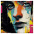 make abstract painting art or color abstract portrait