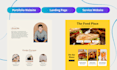 design a canva website or landing page