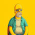 you as a funny yellow cartoon character