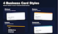 design luxury minimalist business card with qr code and full stationery