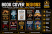 design a professional KDP book cover, ebook cover, and print book cover