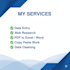 do accurate data entry, web research and excel work
