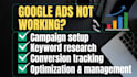 set up google ads adwords PPC and display campaigns