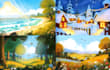 draw detailed scenery and landscape illustration