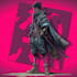 make cyberpunk and fantasy character splash art