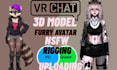 make a unique vrchat avatar 3d model vtuber furry avatar