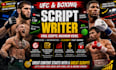 write viral ufc boxing combat sports scripts for youtube
