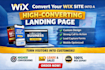 convert your wix website into a high converting landing page