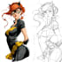 draw illustrations comic book art design characters