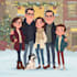 create new year and christmas character art