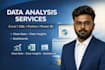 do data analysis using excel, sql, python, and power bi dashboards