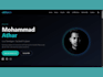 design a modern responsive portfolio website with dark mode